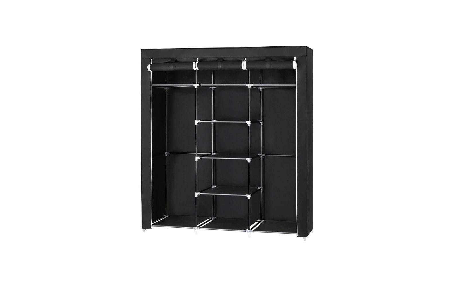 Songmics Schrank Schwarz,3hochrollbareTüren