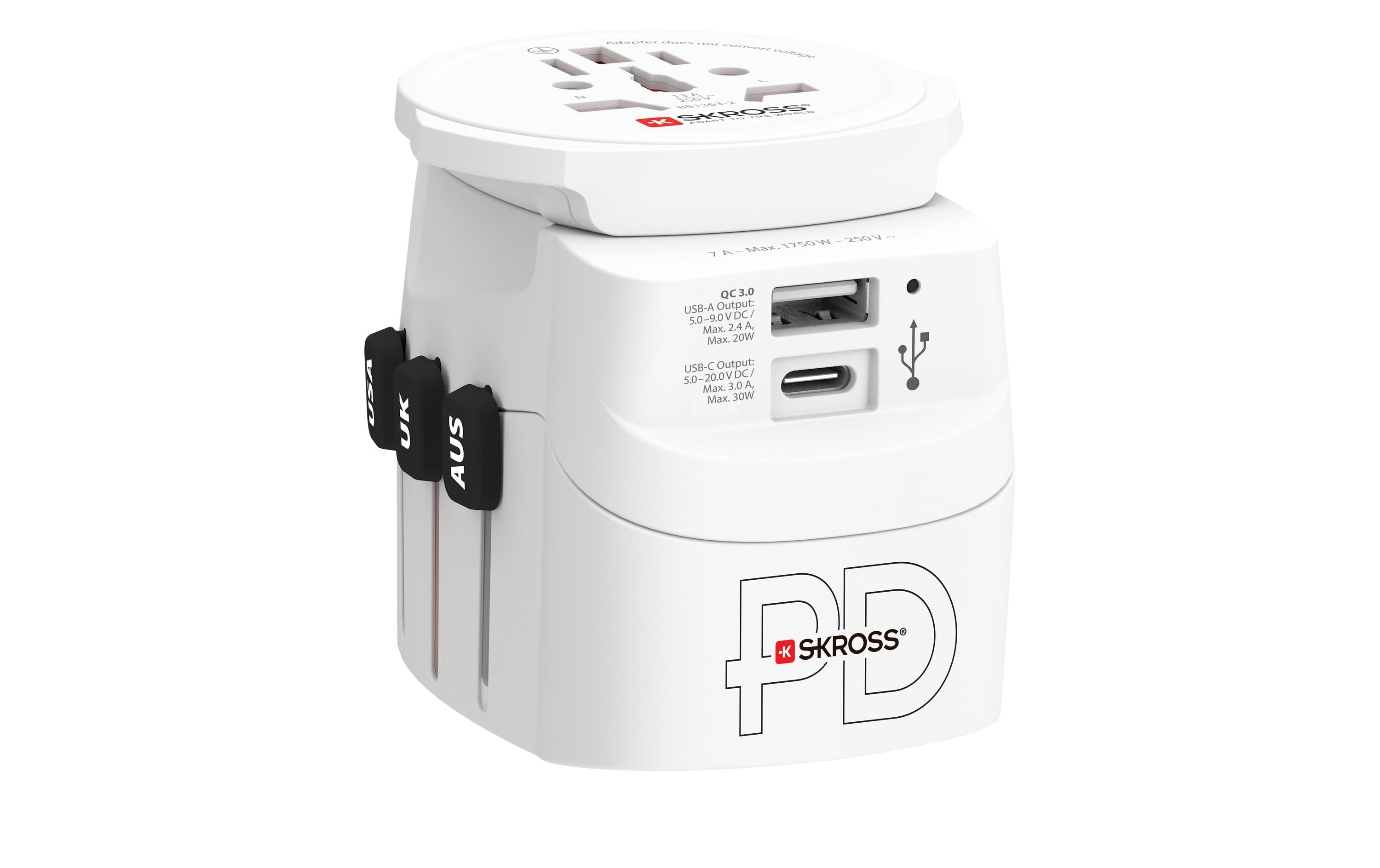 SKROSS PRO Light, 1x USB-A und C AC30PD