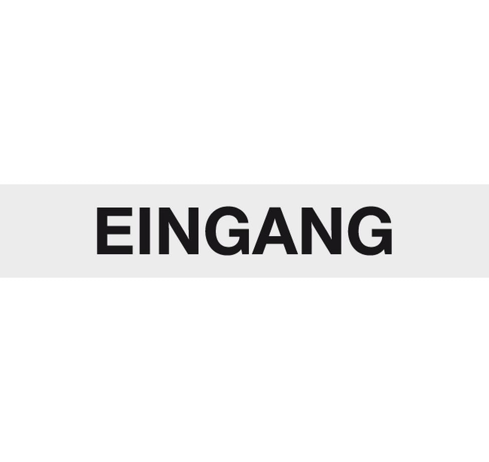 Schild Eingang