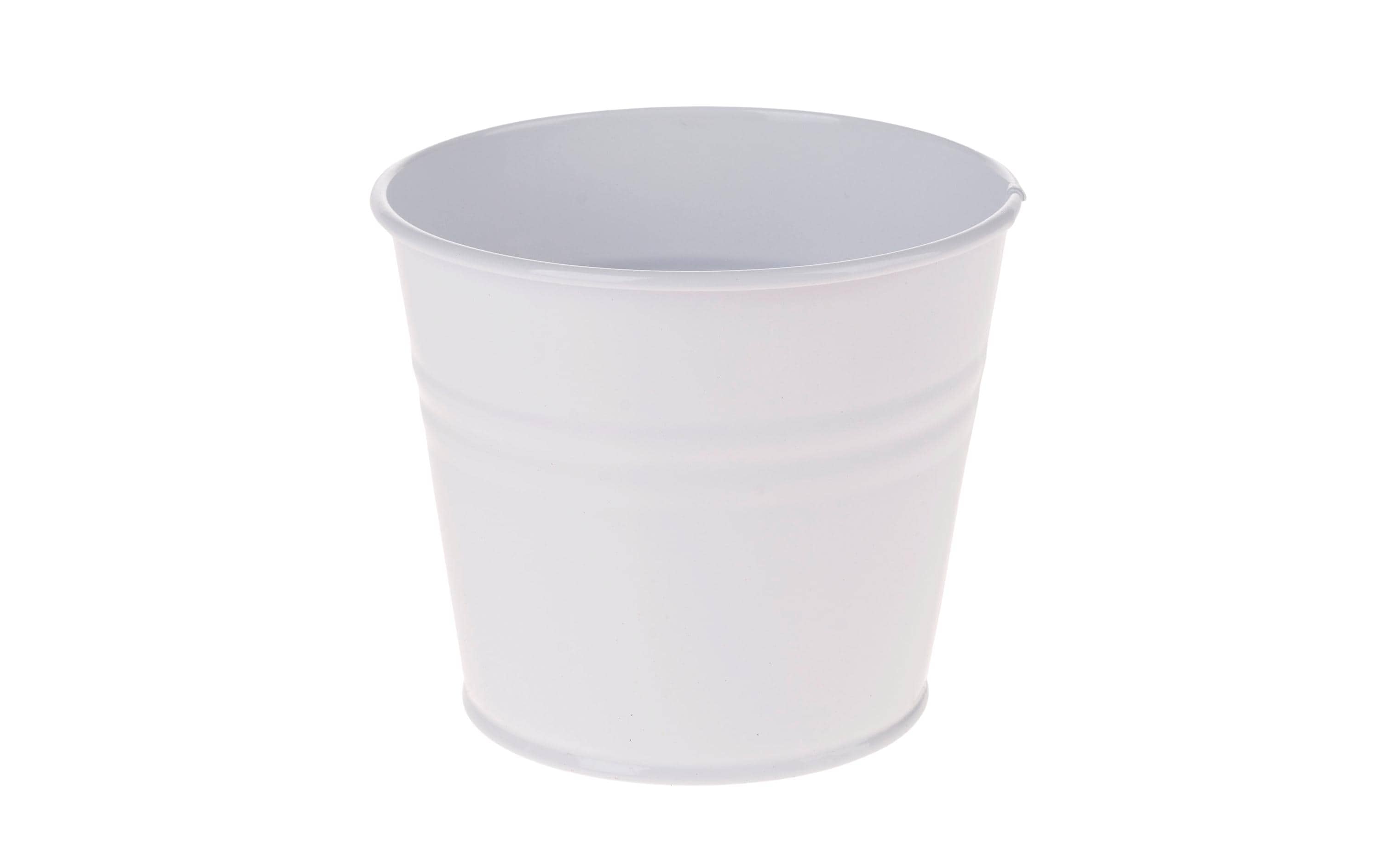 Opiflor Zinktopf Jan, Weiss
