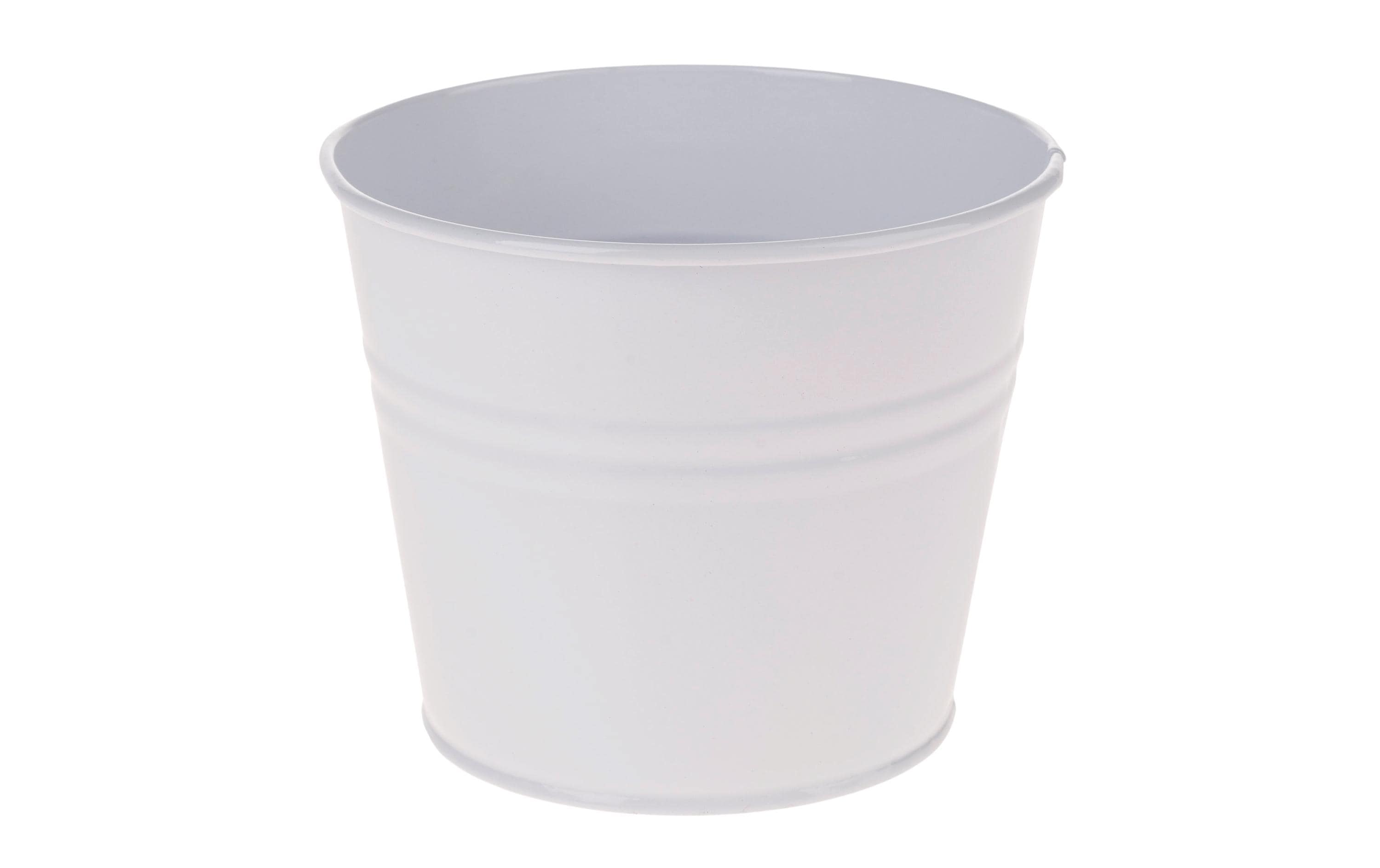 Opiflor Zinktopf Jan, Weiss