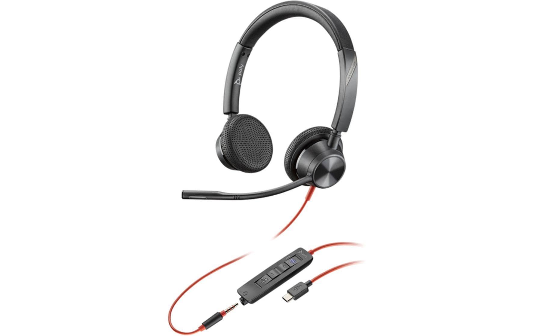 Poly Blackwire 3325 Stereo,MS,3.5mm+USB-C/A