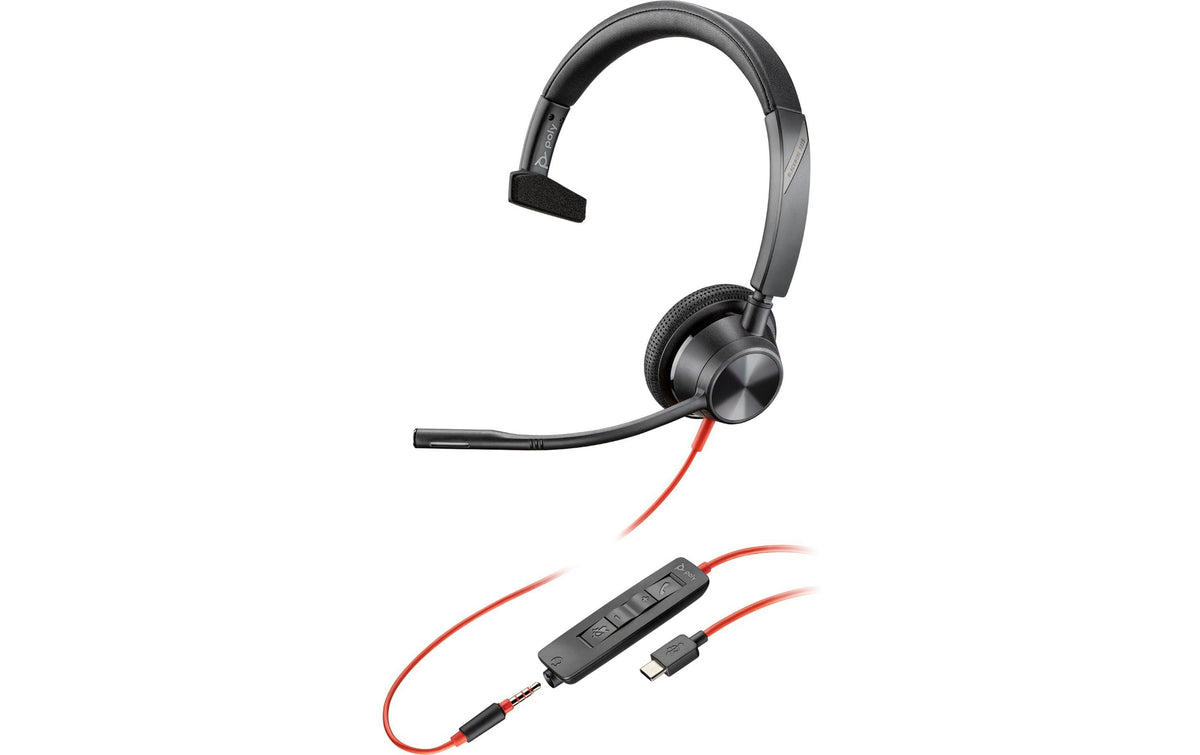 Poly Blackwire 3315 Mono,UC,3.5mm+USB-C/A