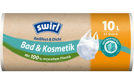 Swirl Müllbeutel, antibac mit Tragegr. 10 L