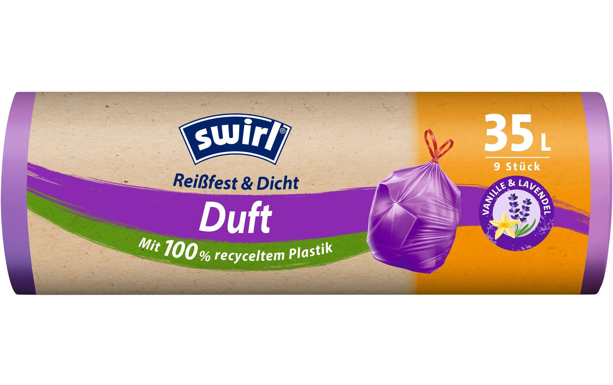 Swirl Müllbeutel Duft mit Zugband 35 L