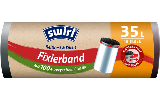 Swirl Müllbeutel mit elast Zugband 35  L