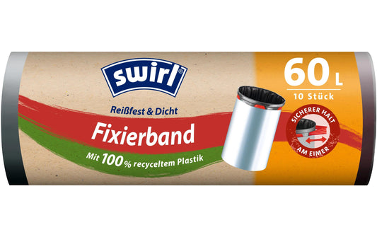 Swirl Müllbeutel mit elast. Zugband 60  L