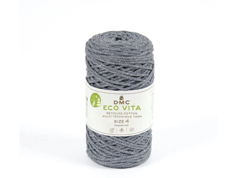 DMC | Nova Vita 4 Metallic grau 250g | 200 m, 75% rCO, 15% rPET, 10% rLUR