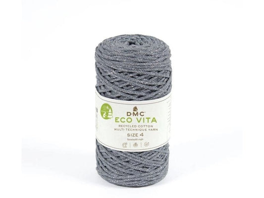 DMC | Nova Vita 4 Metallic grau 250g | 200 m, 75% rCO, 15% rPET, 10% rLUR