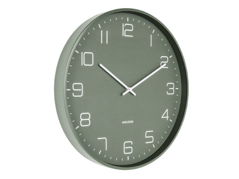 KARLSSON | Wanduhr Lofty | 40x4.5cm, Exkl. 1 x AA Batterie, Gün