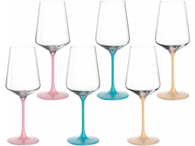 LEONARDO | Kelchglas BRERA 400ml farb.sort | 6 Stk., je Farbe 2 Stk., Vol.400ml
