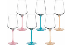 LEONARDO | Kelchglas BRERA 400ml farb.sort | 6 Stk., je Farbe 2 Stk., Vol.400ml