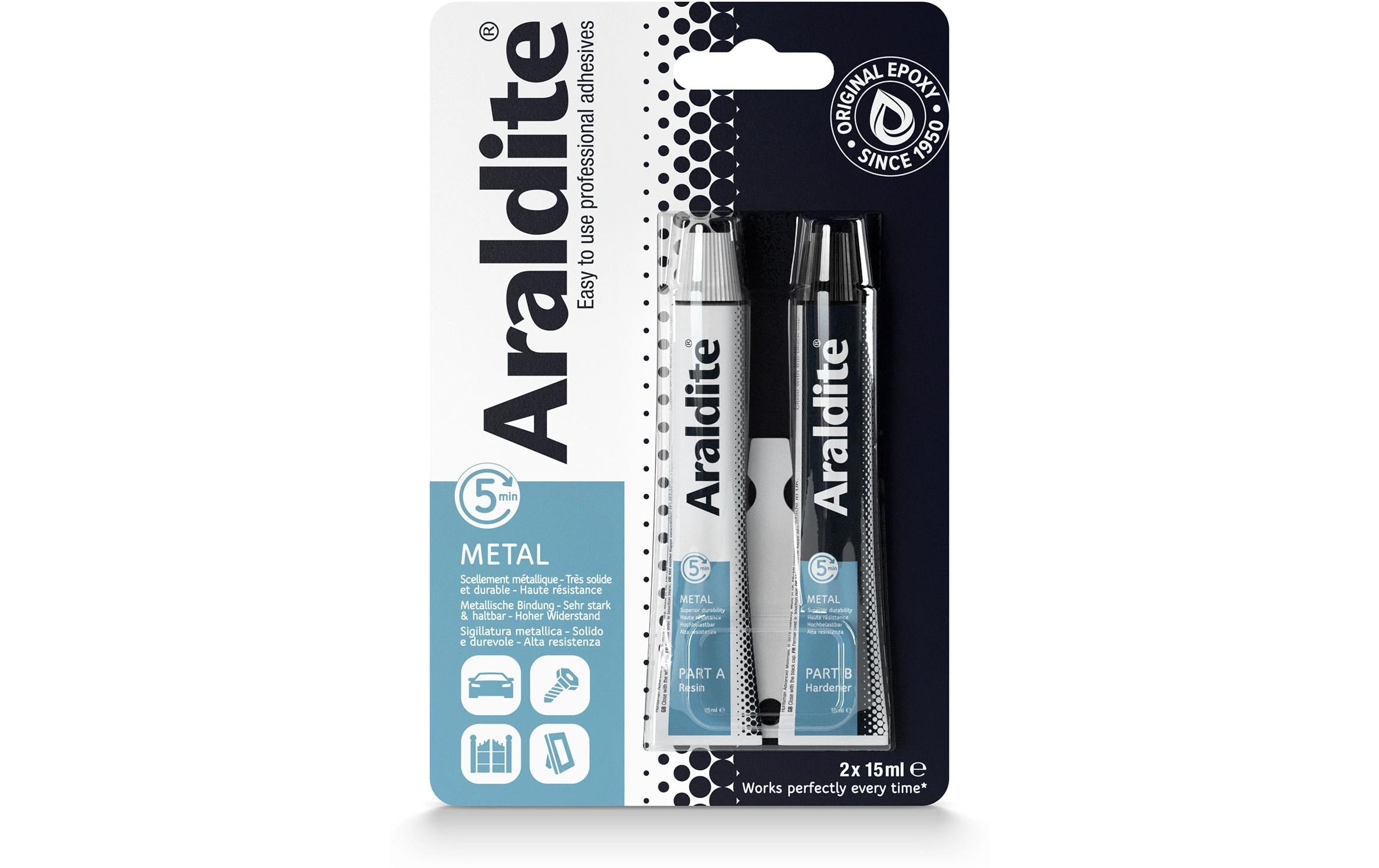 Araldite Metal, Tuben