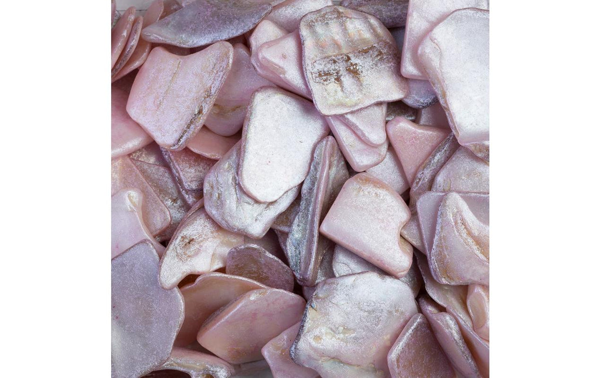 Ambiance Glänzende Muschelplatten Rosa