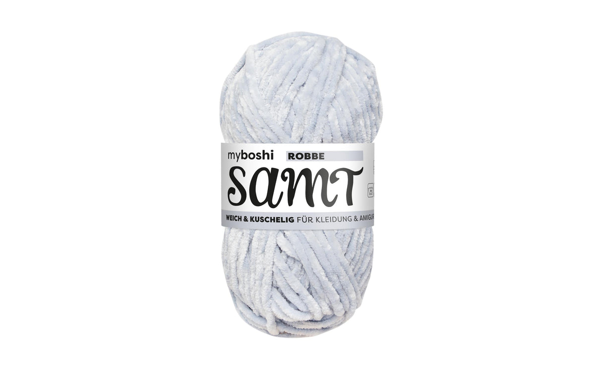 myBoshi, Wolle Chenille Samt Robbe 100 g, 1