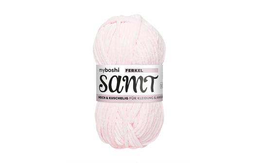 myBoshi, Wolle Chenille Samt Ferkel 100 g,