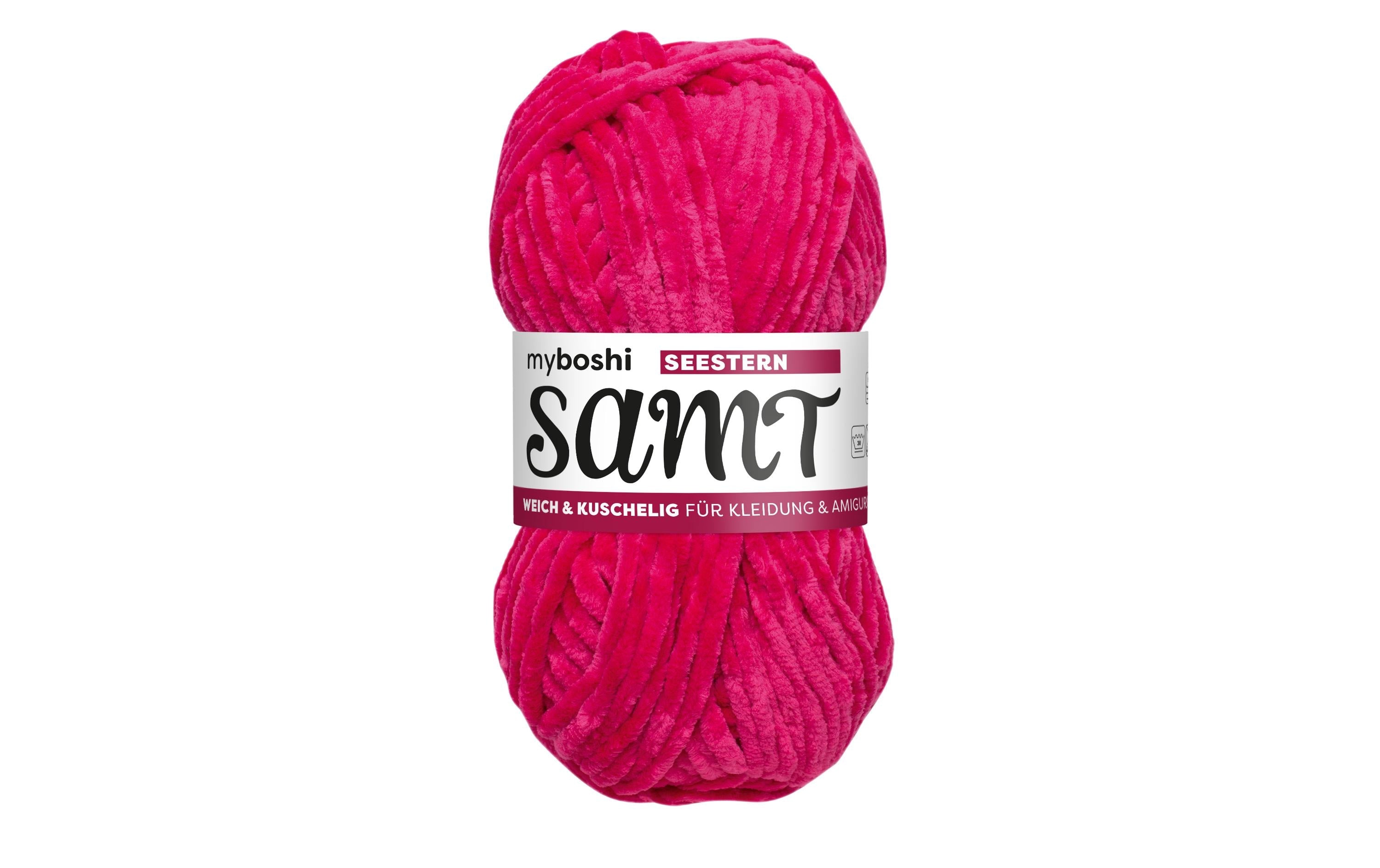 myBoshi, Wolle Chenille Samt Seestern 100 g