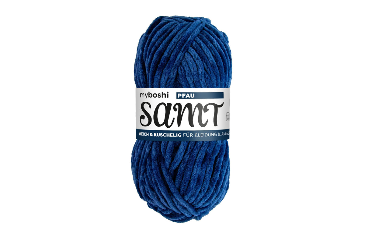 myBoshi, Wolle Chenille Samt Pfau 100 g, 10