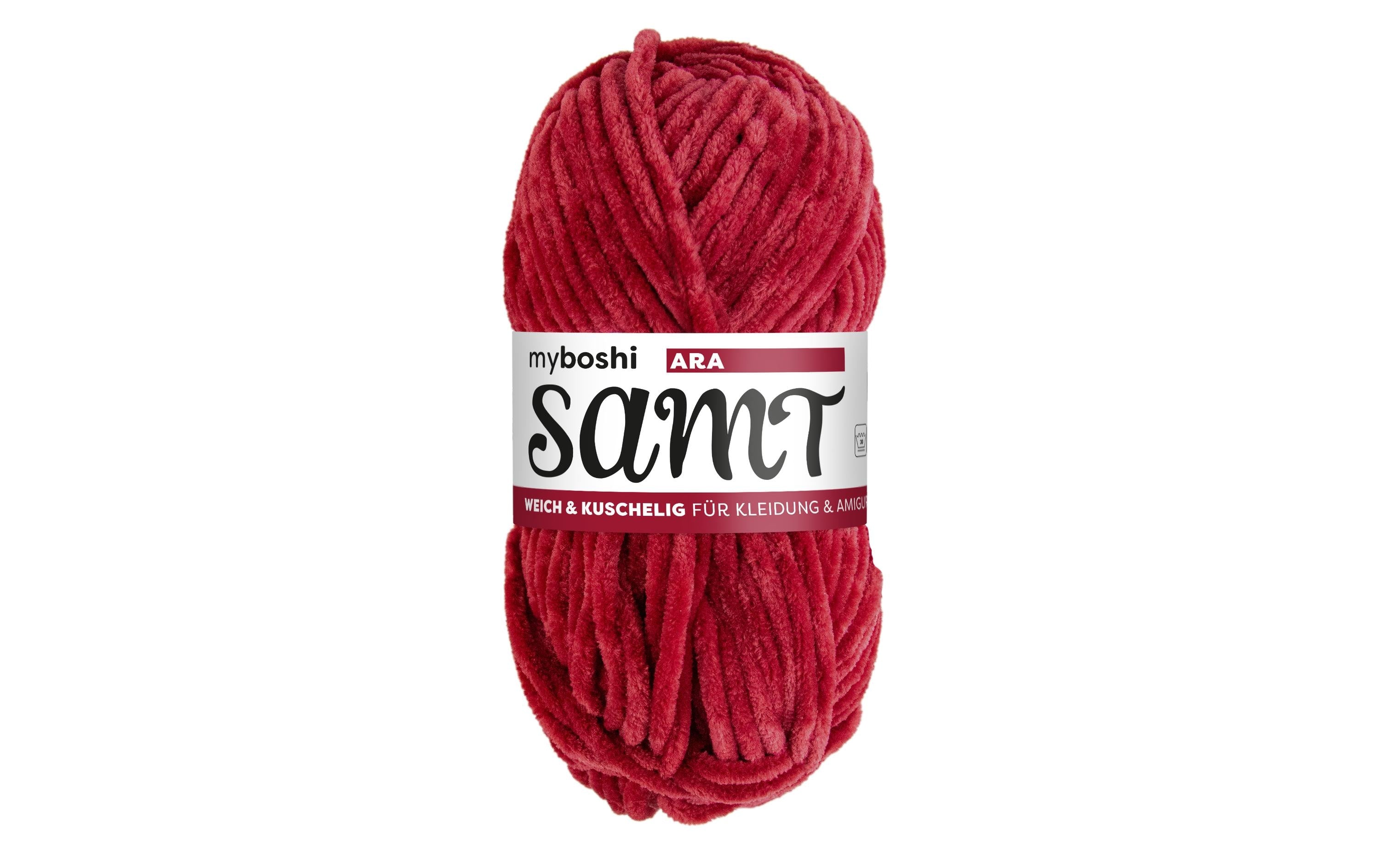 myBoshi, Wolle Chenille Samt Ara 100 g, 100