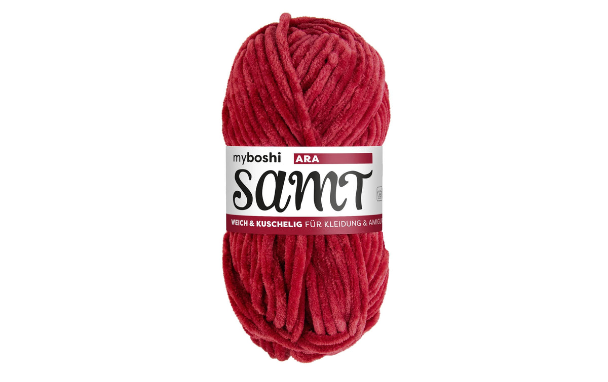 myBoshi, Wolle Chenille Samt Ara 100 g, 100