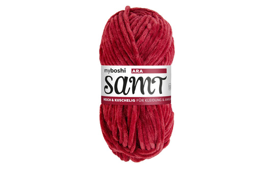 myBoshi, Wolle Chenille Samt Ara 100 g, 100