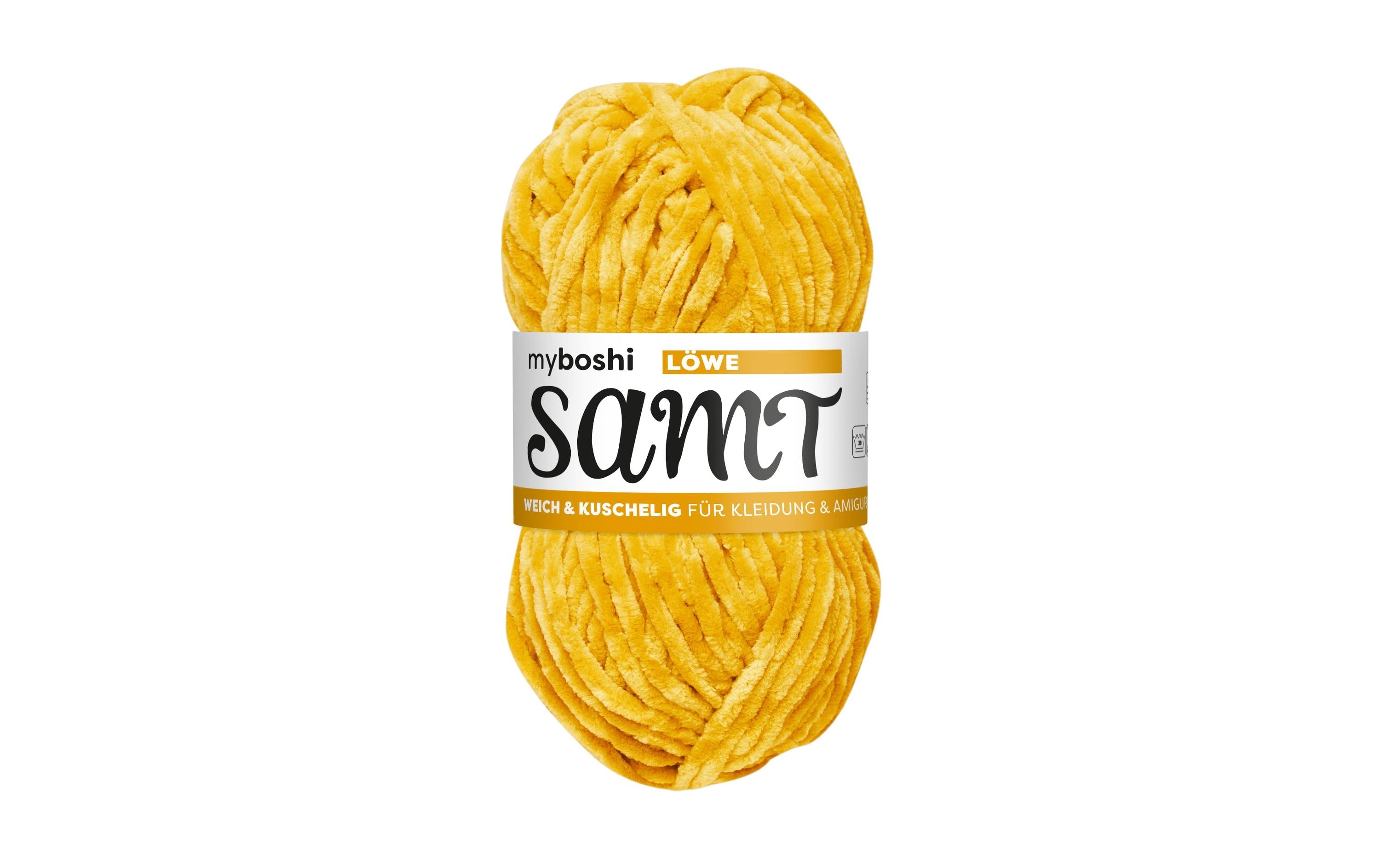 myBoshi, Wolle Chenille Samt Löwe 100 g, 10