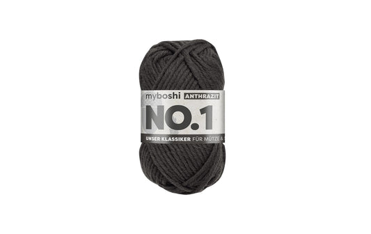 myBoshi, Wolle Nr.1 Anthrazit 50 g, 55 m