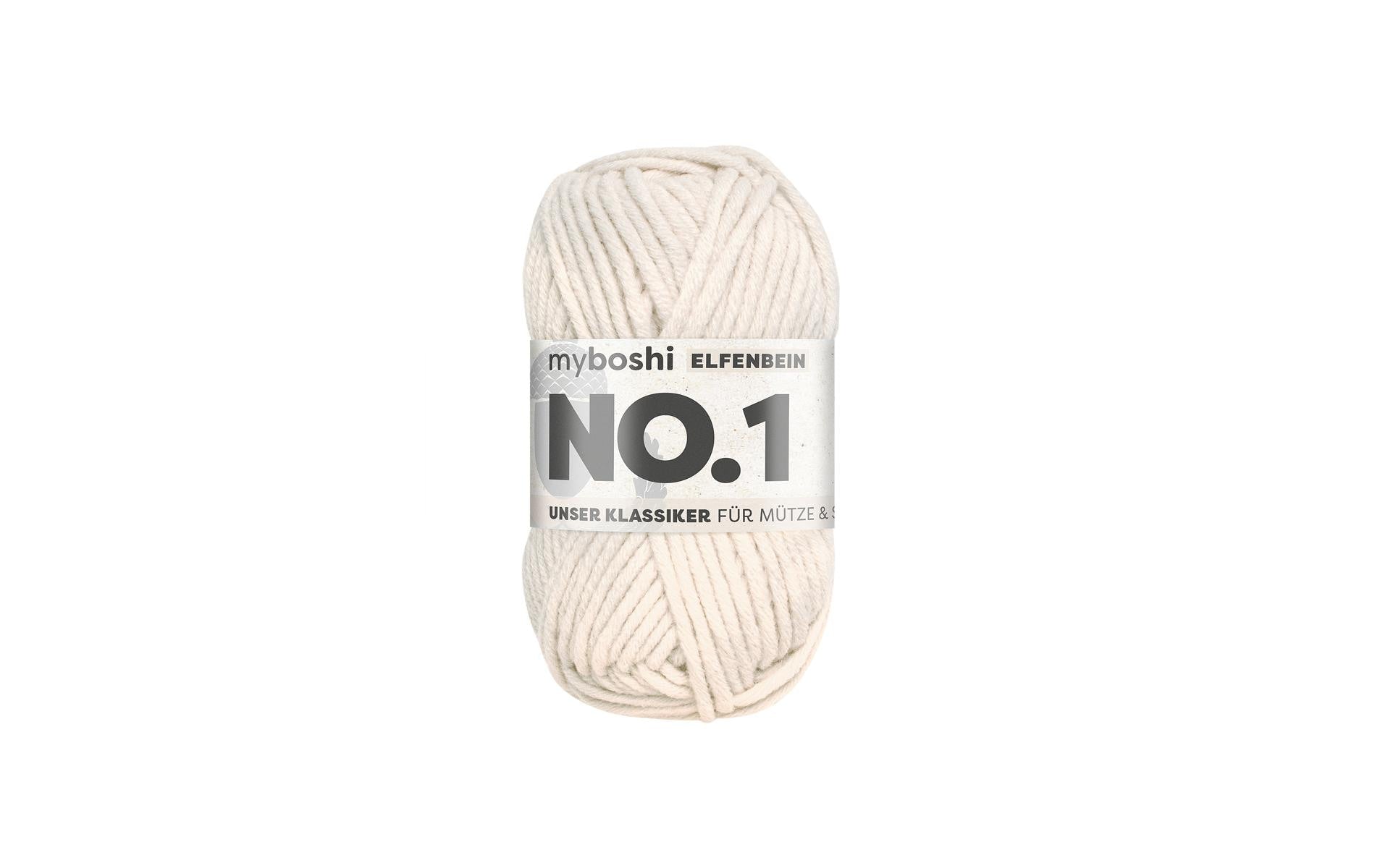 myBoshi, Wolle Nr.1 Elfenbein 50 g, 55 m