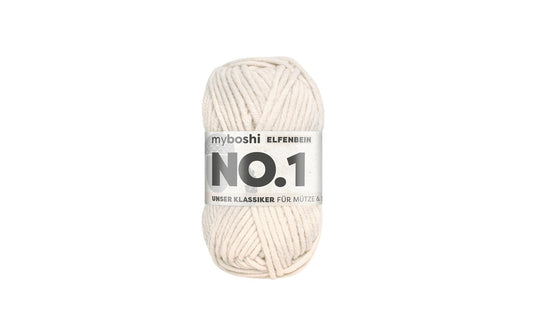 myBoshi, Wolle Nr.1 Elfenbein 50 g, 55 m