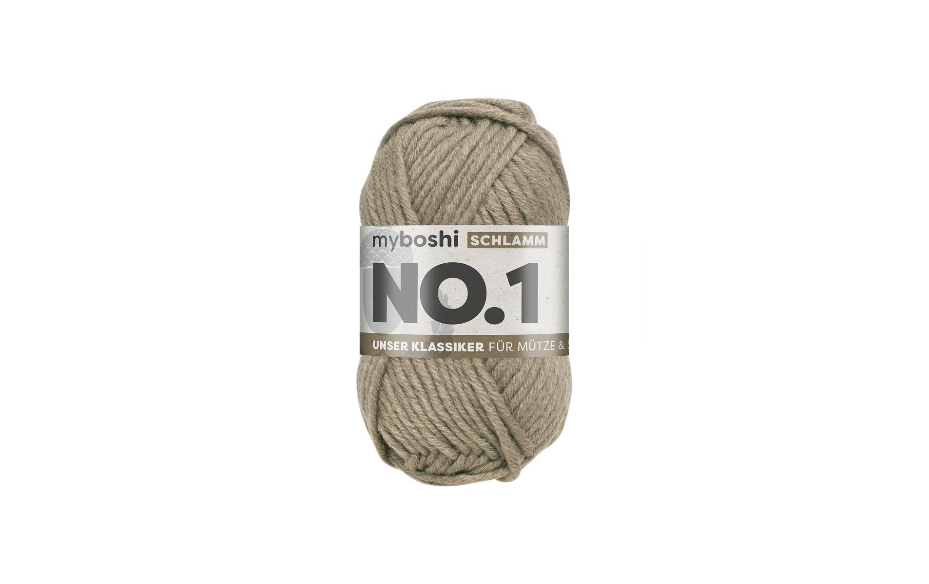 myBoshi, Wolle Nr.1 Schlamm 50 g, 55 m
