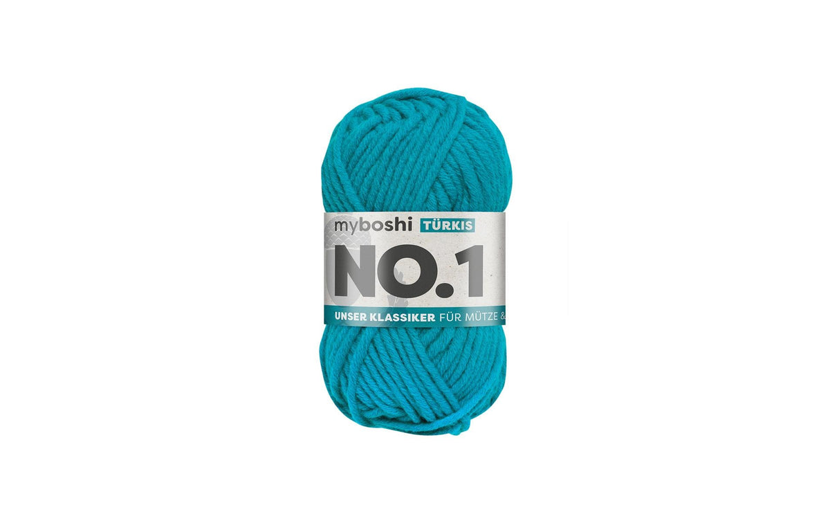 myBoshi, Wolle Nr.1 Türkis 50 g, 55 m
