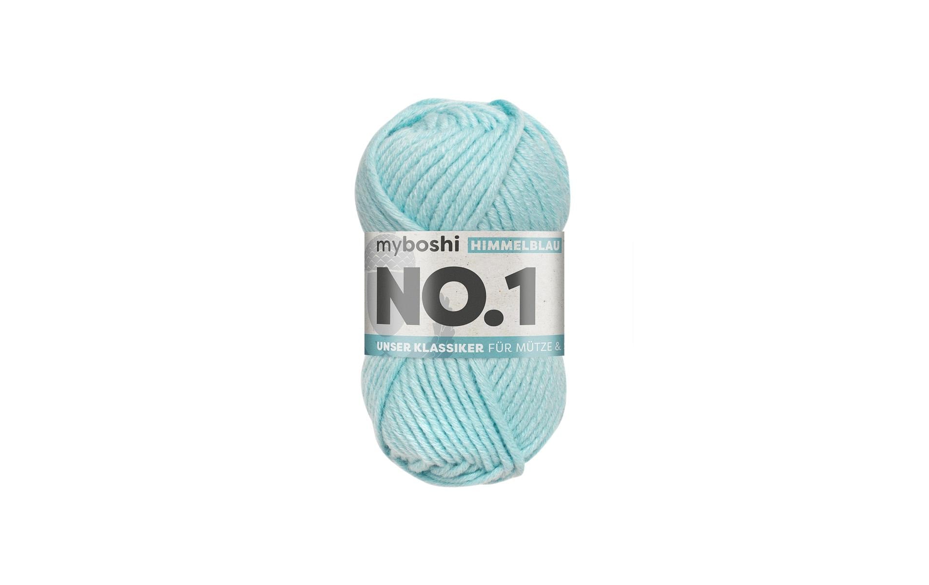 myBoshi, Wolle Nr.1 Himmelblau 50 g, 55 m