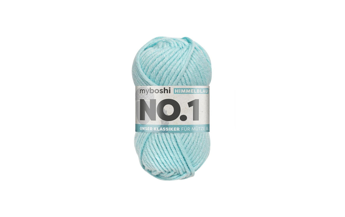 myBoshi, Wolle Nr.1 Himmelblau 50 g, 55 m