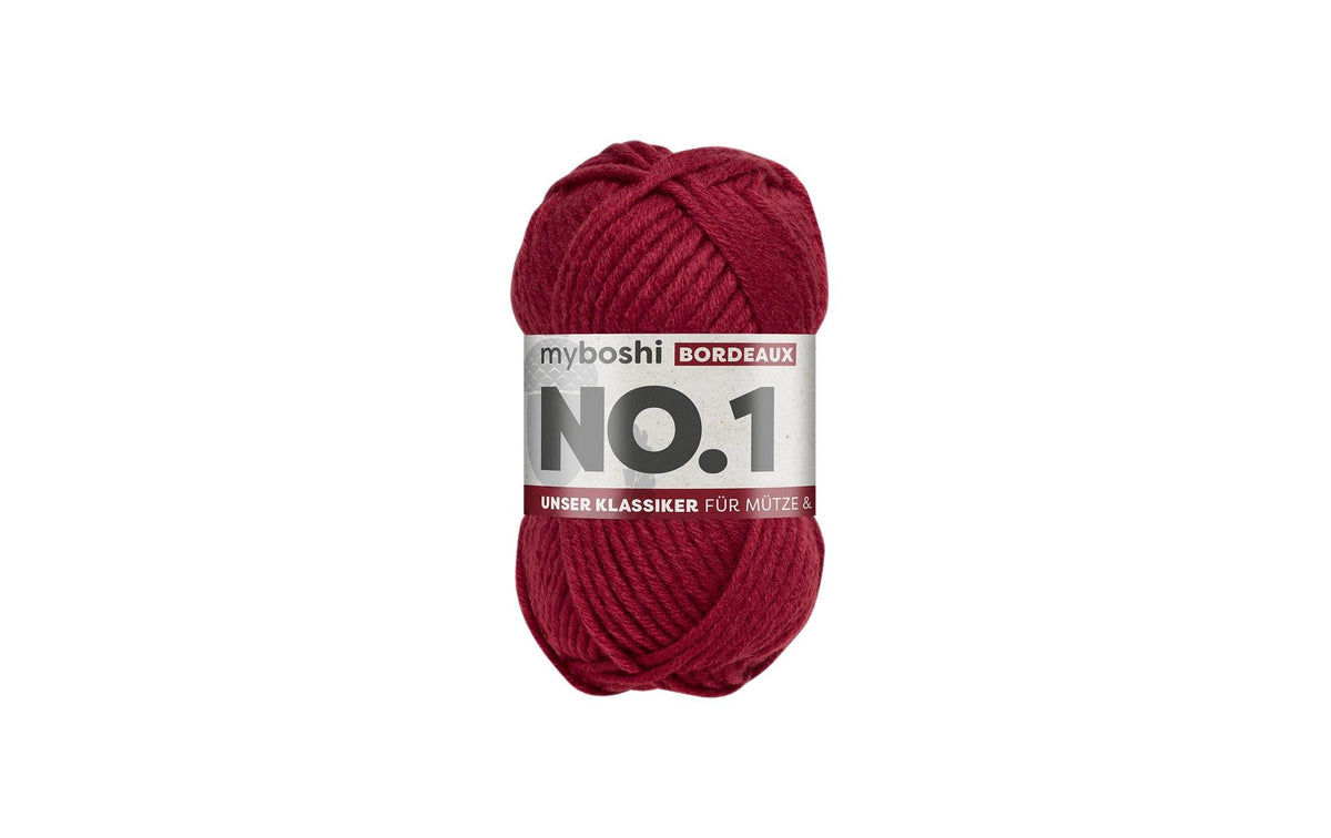 myBoshi, Wolle Nr.1 Bordeaux 50 g, 55 m