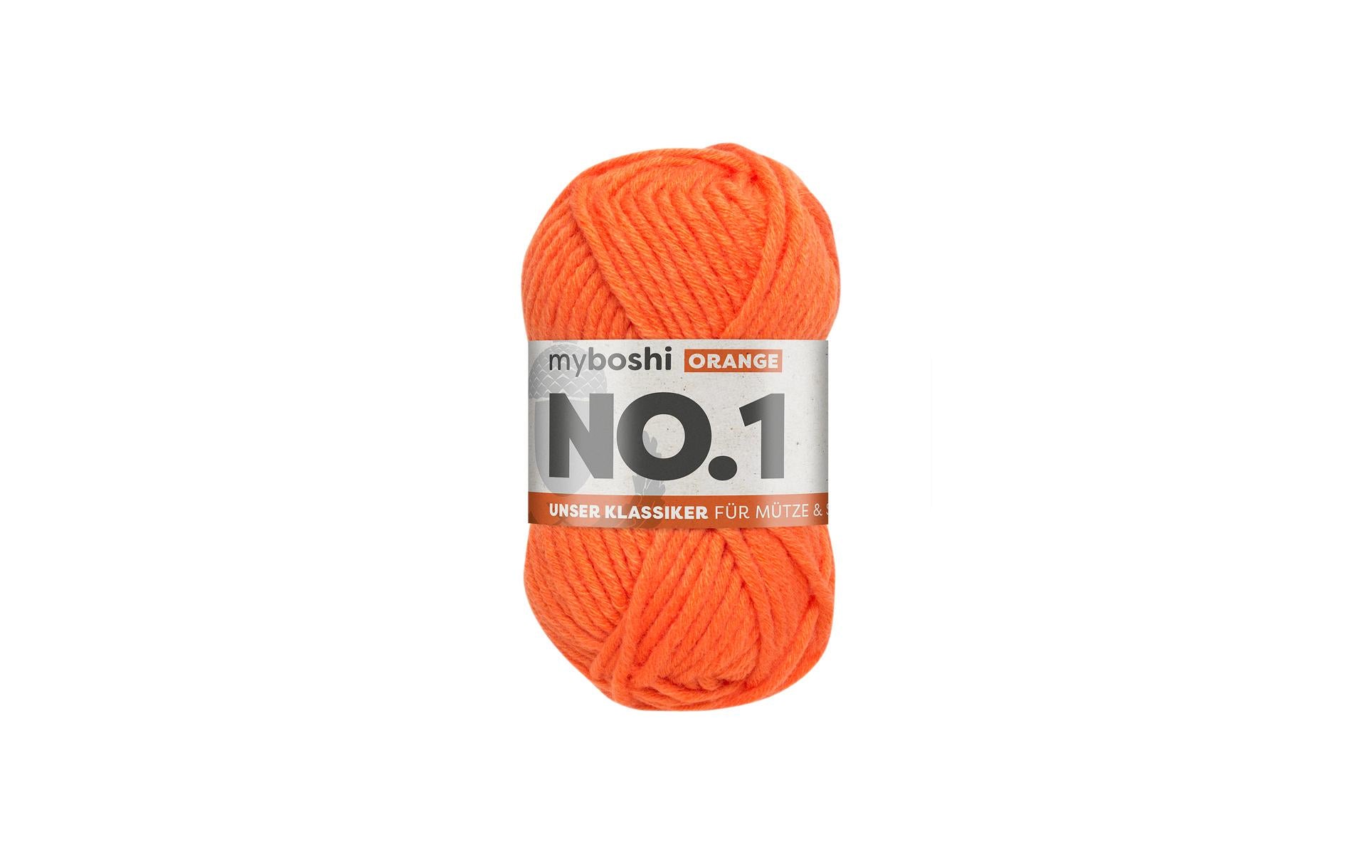 myBoshi, Wolle Nr.1 Orange 50 g, 55 m