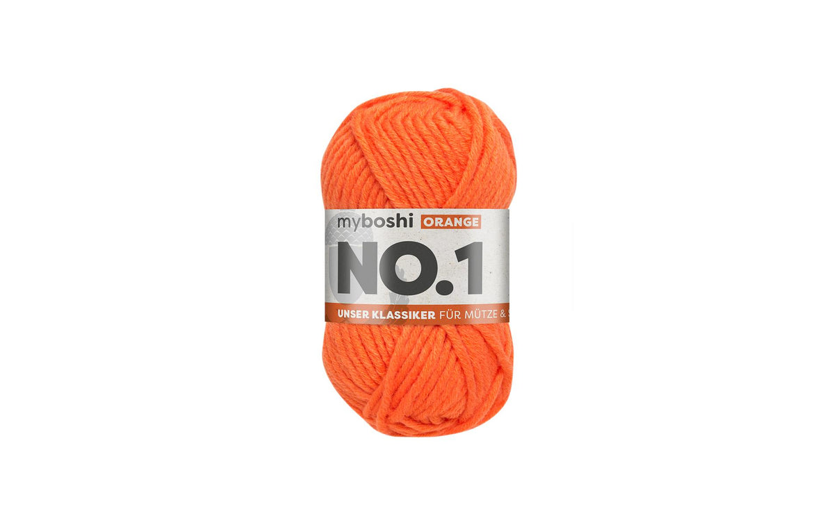 myBoshi, Wolle Nr.1 Orange 50 g, 55 m