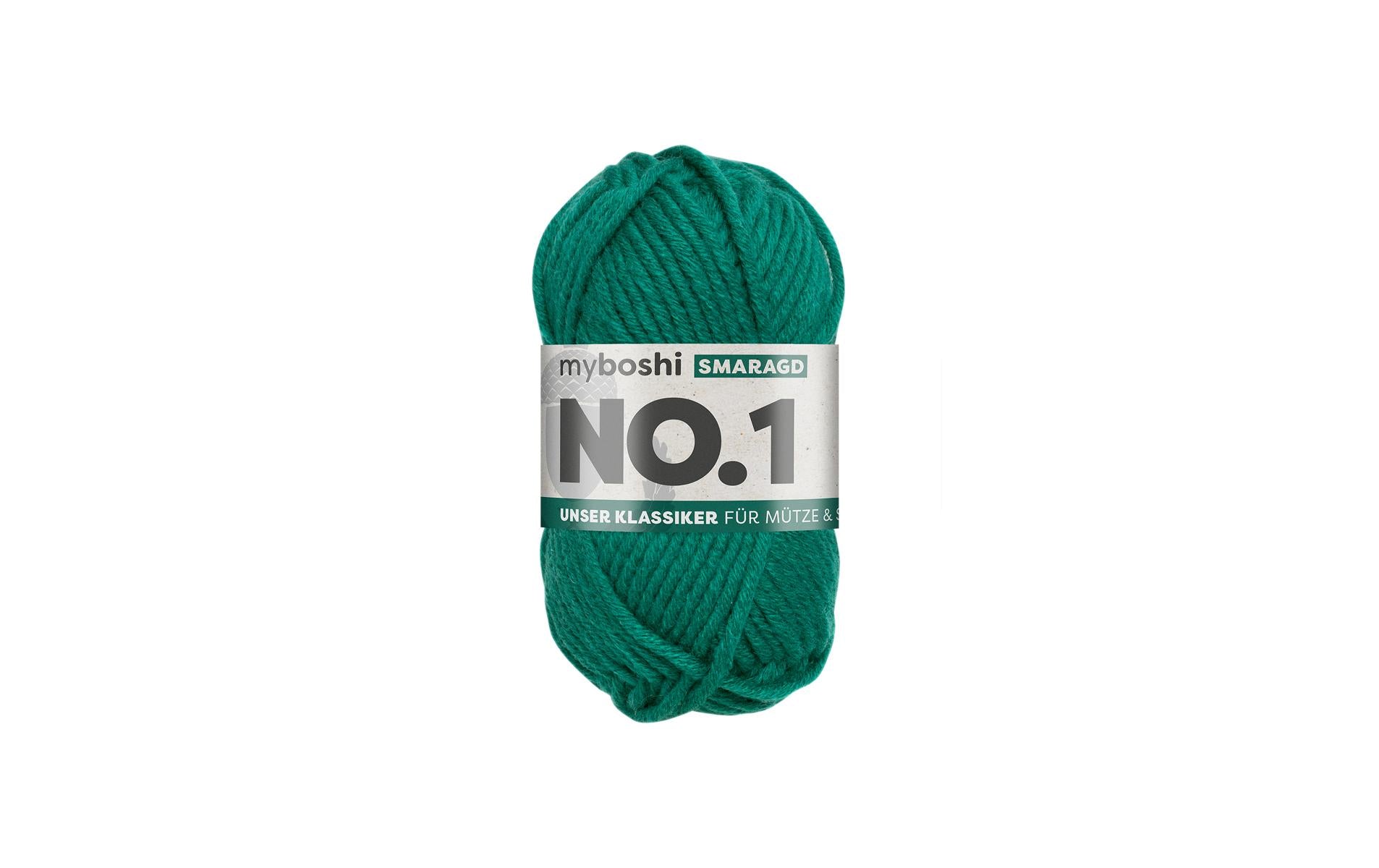 myBoshi, Wolle Nr.1 Smaragd 50 g, 55 m