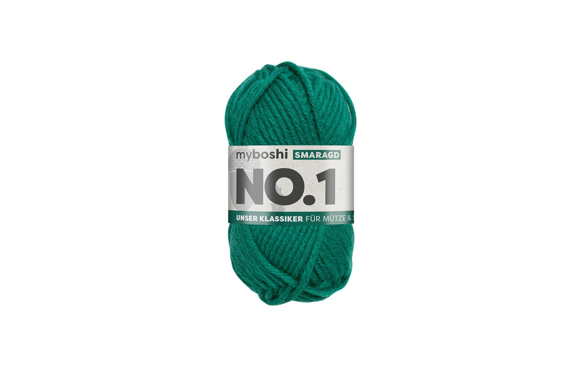 myBoshi, Wolle Nr.1 Smaragd 50 g, 55 m