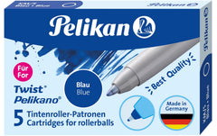 Pelikan | Tintenrollerpatrone Twist eco blau | 10 Stück