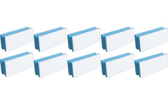 Edi Baur, Schwamm Basic 10 Stück, Blau/Weis