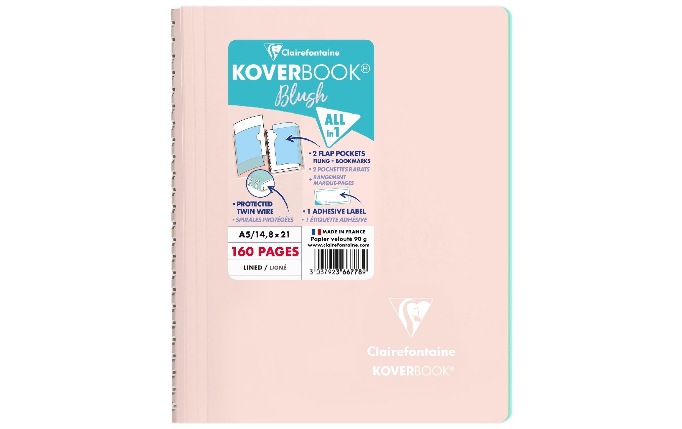 Clairefontaine Collegeblock Koverbook Blush