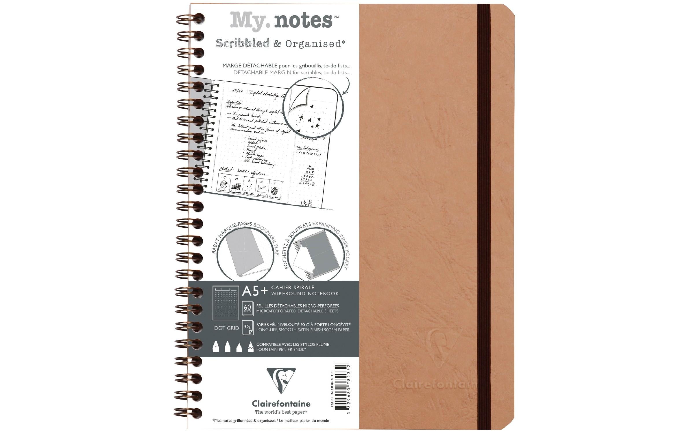 Clairefontaine, Notizbuch AgeBag A5+, dotte