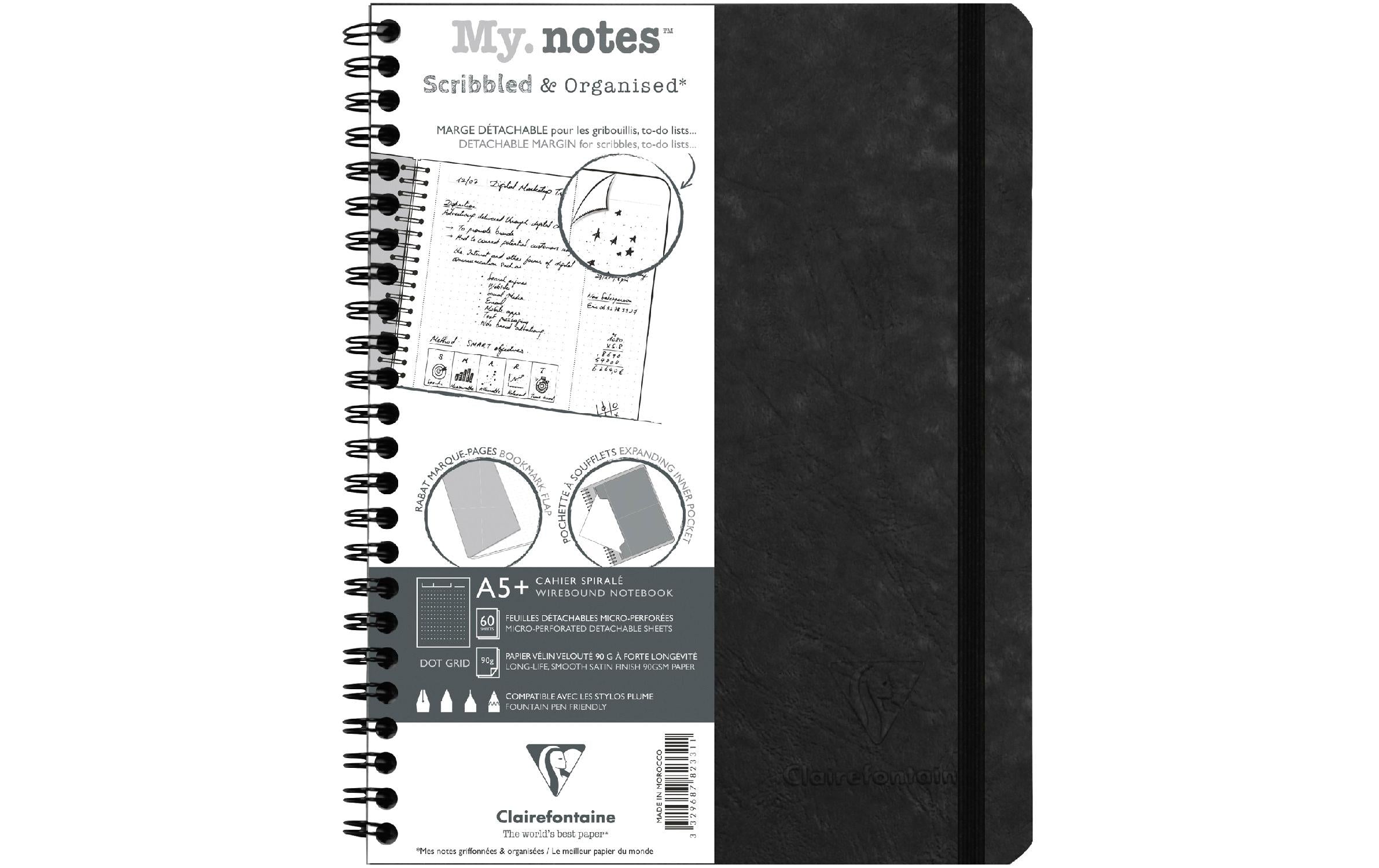 Clairefontaine, Notizbuch AgeBag A5+, dotte