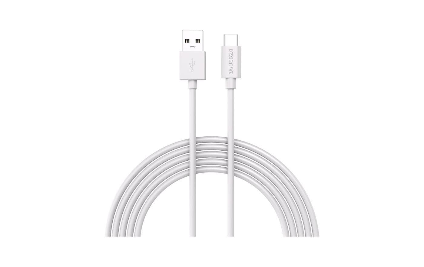 LMP USB2 USB-A - USB-C, 2m, weiss