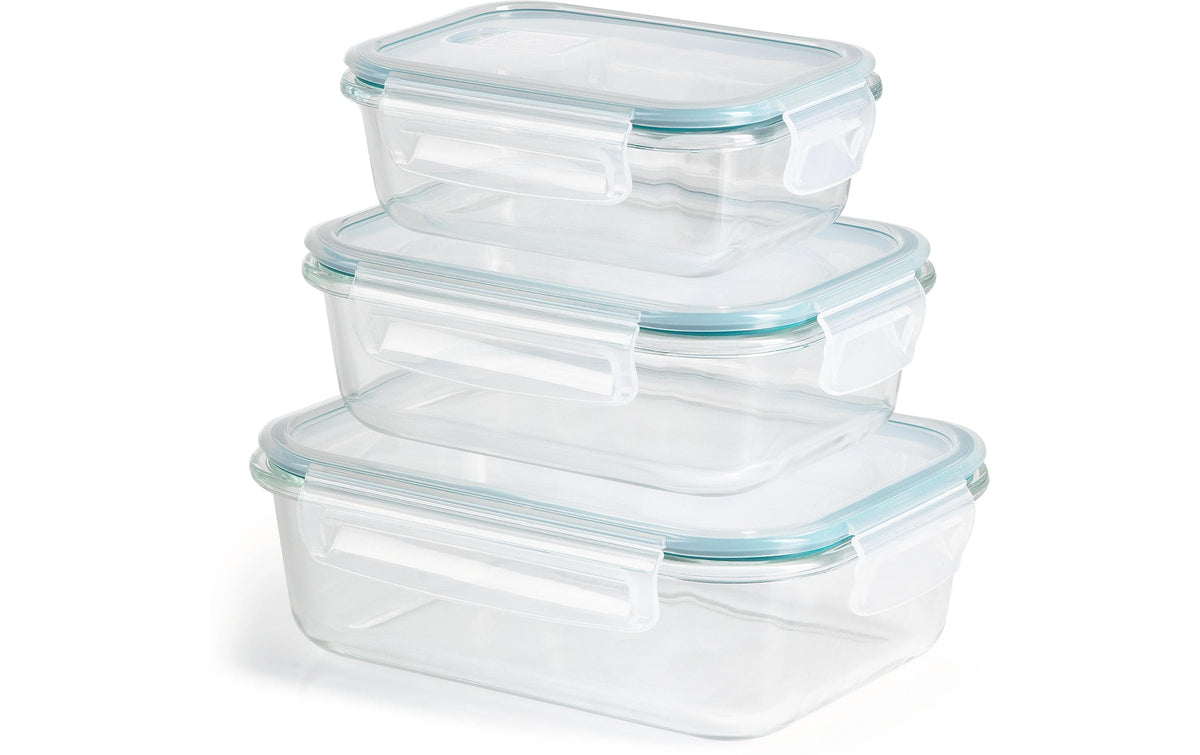GOURMETmaxx Glas-Frischhaltedosen 3 Stück