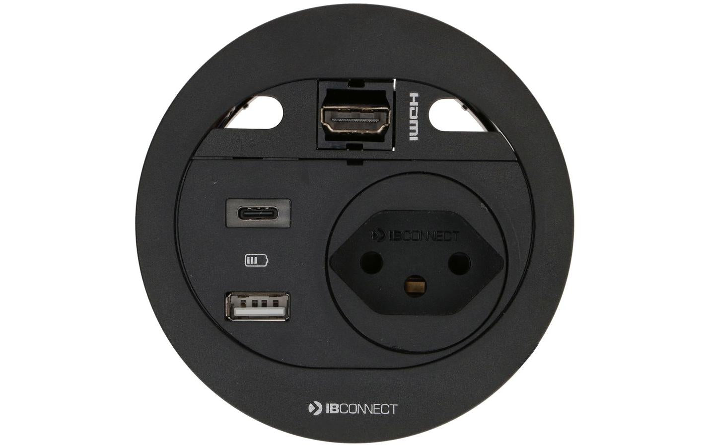 maxCONNECT DIVUS Steckdoseneinheit schwarz