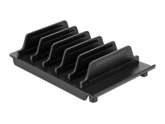 Delock | Geräteständer Schwarz | 6x Tablets oder Smartsphones