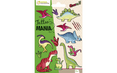 Avenue Mandarine | Tattoo Mania Dino | 1 Bogen mit 10 Tattoos