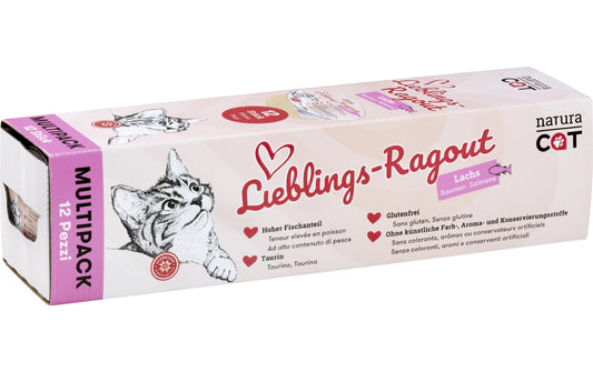 naturaCat, Nassfutter Lieblings-Ragout Lach