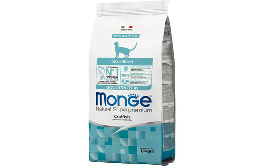 Monge Cat Sterilised Codfish 1.5kg
